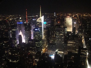 View of Time Square from the Empire State Building
