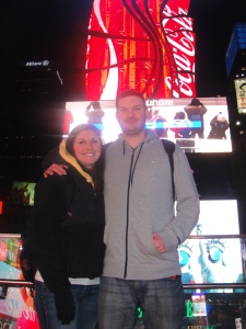 Matt and I in Time Square